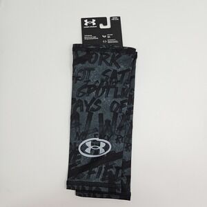 Under Armour Men's Graphic Calf Sleeves Size S/M, Gray/Black New